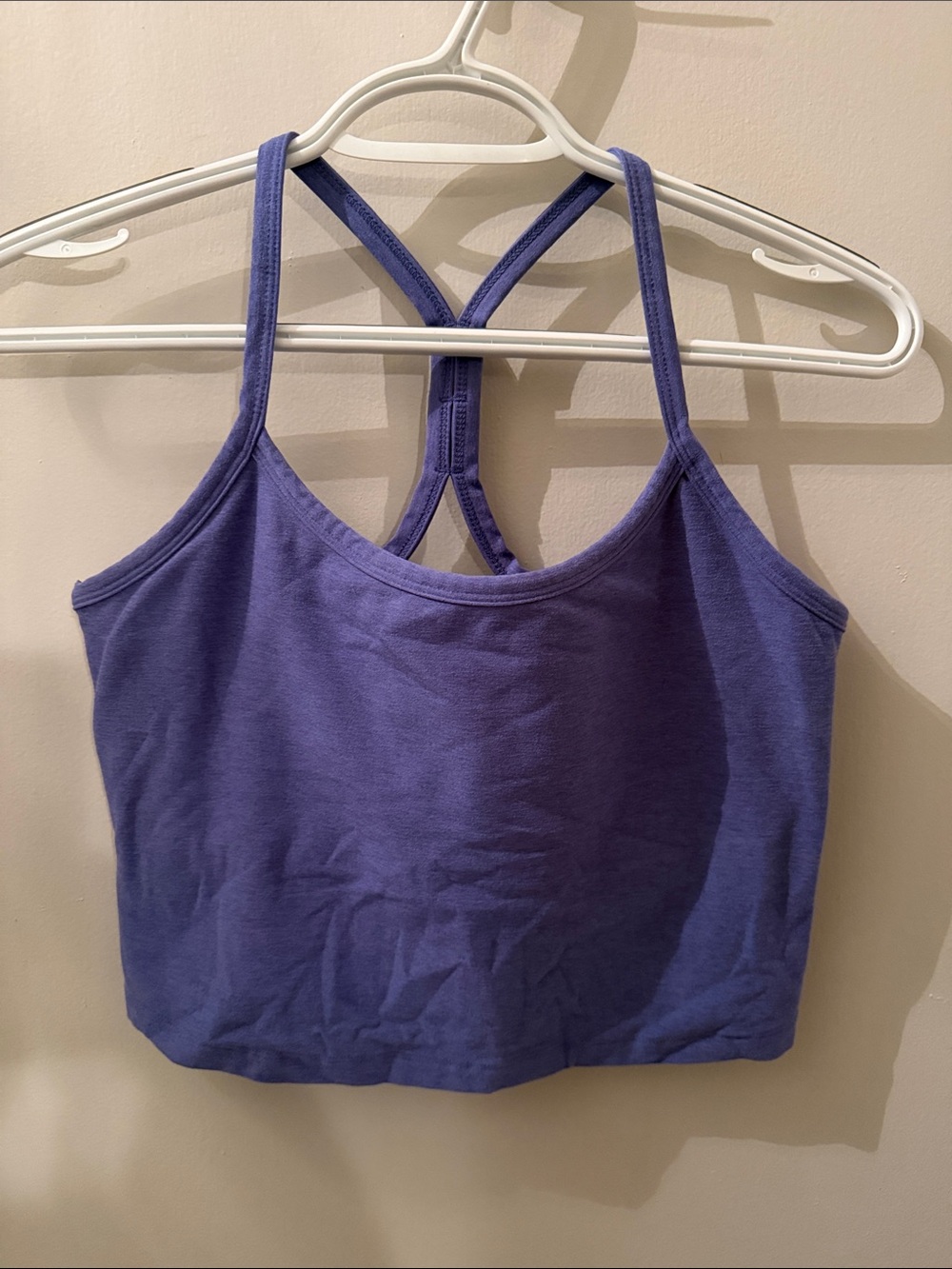Beyond Yoga Lavender/Purple Racerback Cropped Brami